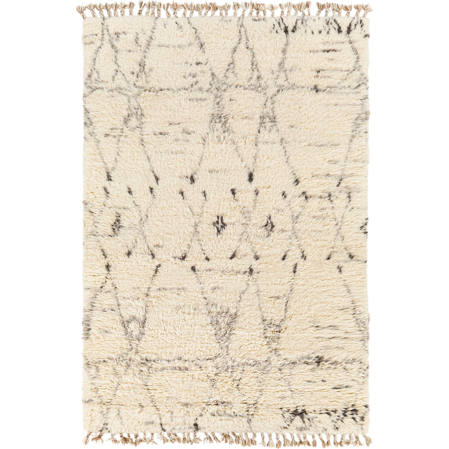001 SI-1878670,SI-1878671,SI-1878673,SI-1914430,SI-1914431 | Primary Silo | Camille Rug - 27014 by Surya in cream, medium gray, black. Made from unique in a unique style.