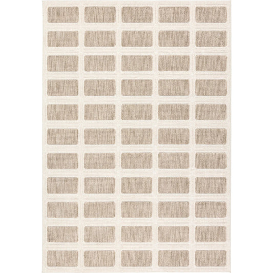 Composure CMP04 Rug by Jaipur Living in tan, cream. Made from 100% polyester in a unique style.