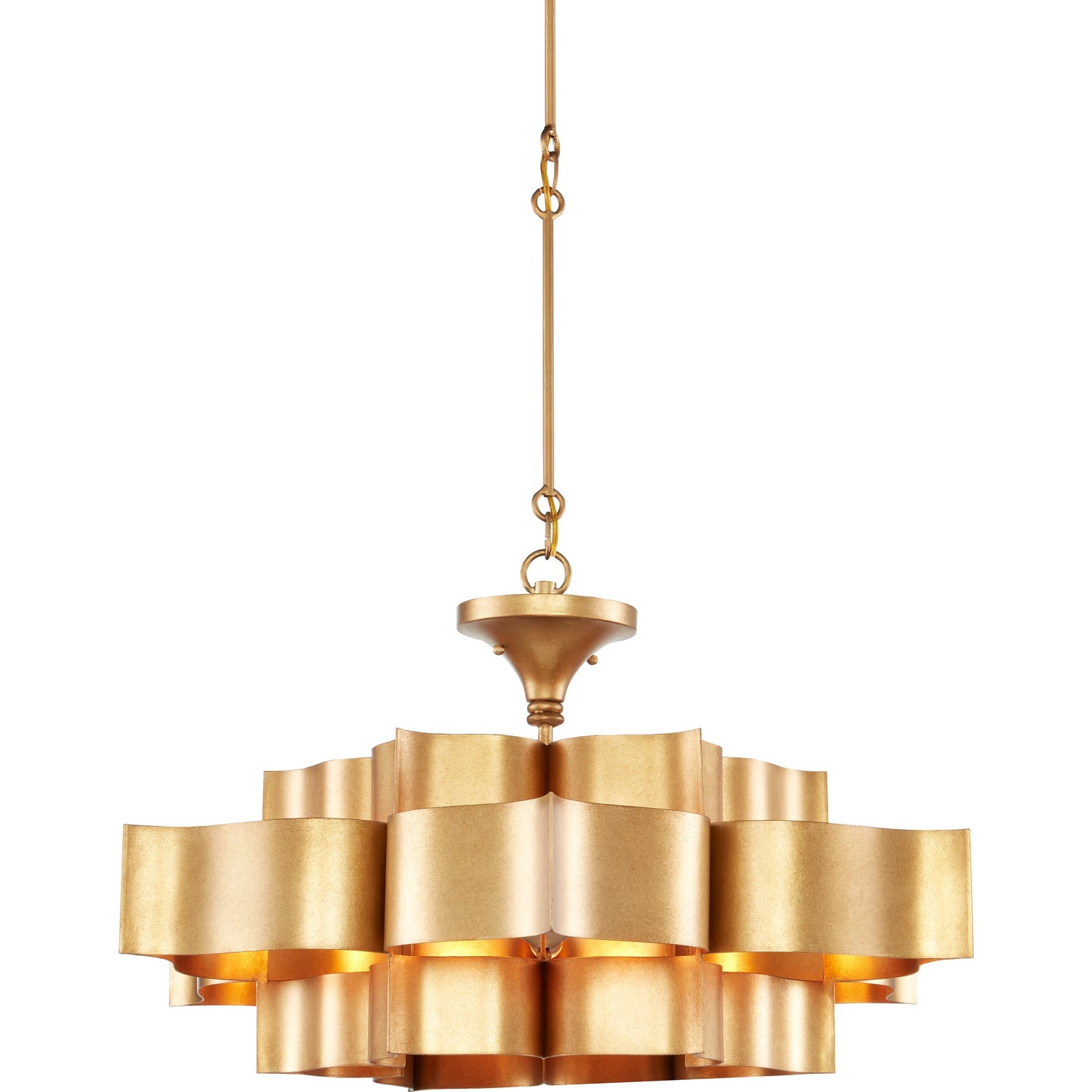 006 S-223840 | Primary Silo | Grand Lotus Chandelier by Currey and Company. Made from unique in a modern style.