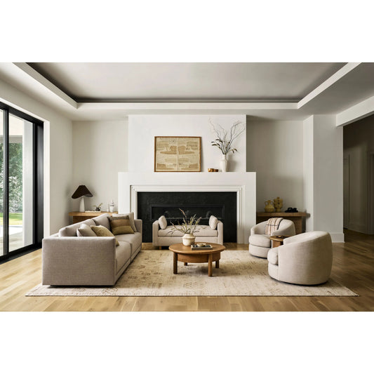 Cannes Rug - 529057 by Surya in ivory, sandstone, taupe, beige. Made from recycled pet yarn in a unique style.