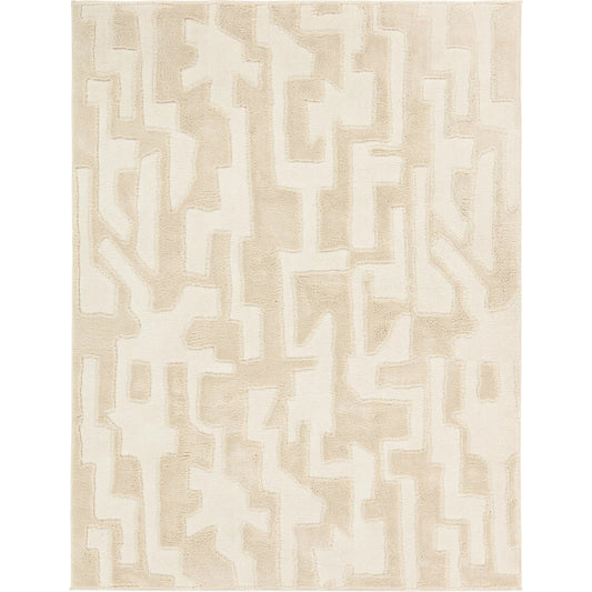 Calix by Nikki Chu CNU06 Rug by Jaipur Living in beige, off-white. Made from 60% polypropylene, 40% polyester in a unique style.