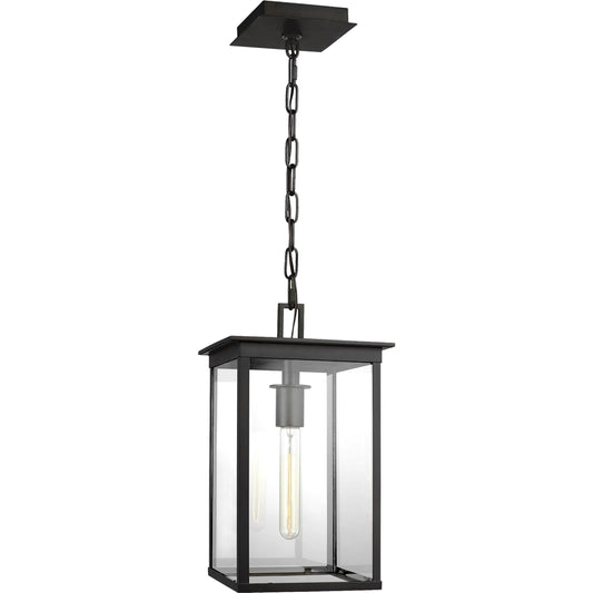 Freeport Small Outdoor Pendant by Visual Comfort & Co. in heritage copper. Made from stainless steel in a traditional style.
