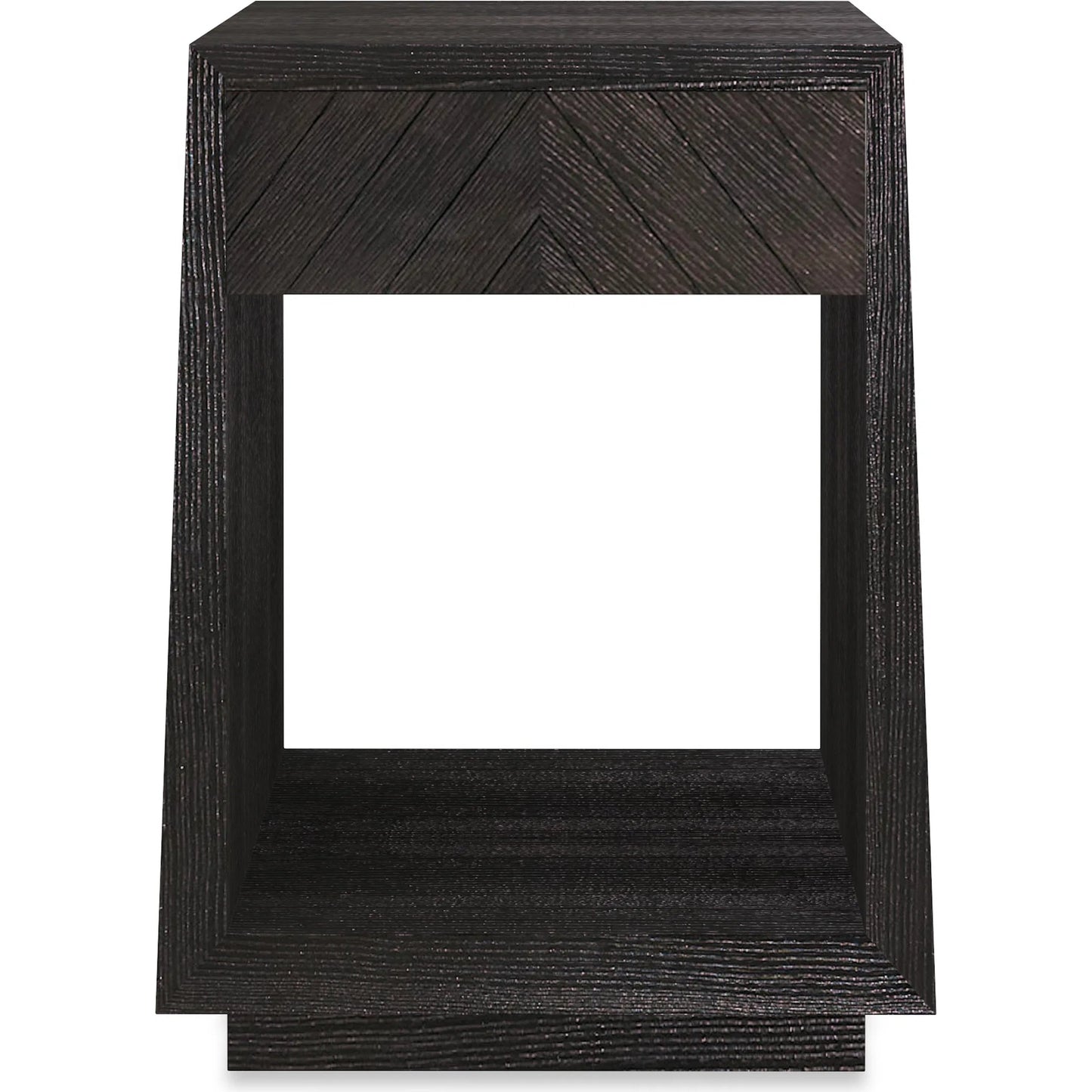 001 SI-2250459 | Additional Silo | Bridges by Caracole in black stained ash. Made from ash, quartered ash in a modern style.