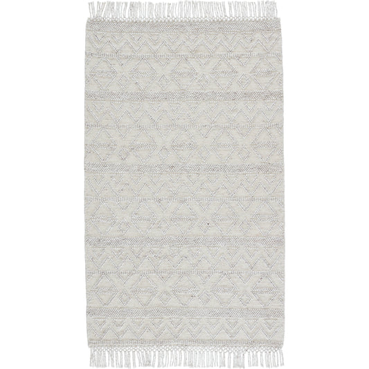 Cosette COE04 Indoor/Outdoor Rug by Jaipur Living in ivory, light gray. Made from 100% pet yarn in a unique style.