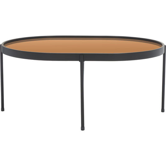 Tuscaloosa Mirrored Coffee Table by HedgeApple Essentials in rose gold, black. Made from unique in a modern style.