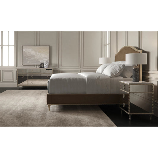 Fontainebleau Platform Bed by Caracole. Made from asian hardwood in a modern style.