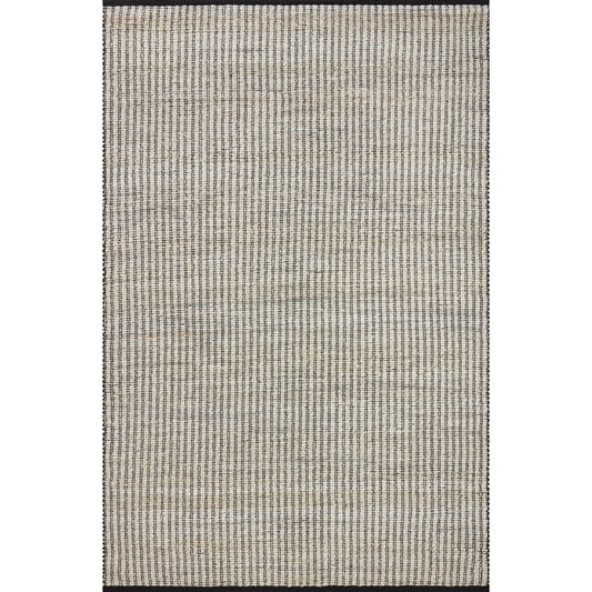 001 SI-2018443,SI-2018444,SI-2018446,SI-2018447,SI-2018448,SI-2018449,SI-2018450 | Primary Silo | Colton CON-02 Rug by Angela Rose x Loloi in ivory, black. Made from jute / cotton in a unique style.