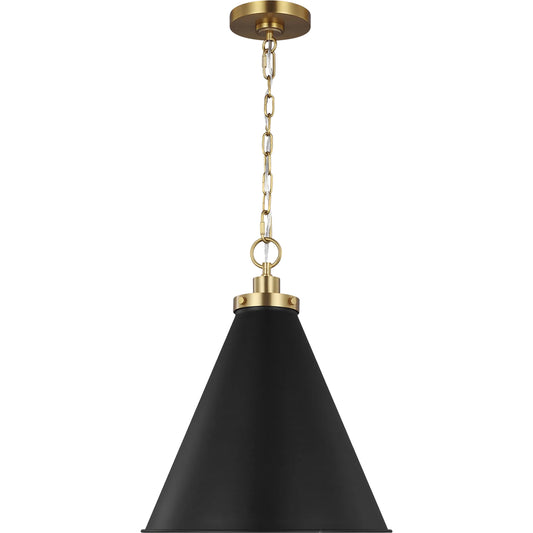 001 SI-2234191 | Primary Silo | Wellfleet Medium Cone Pendant by Visual Comfort & Co.. Made from steel in a transitional style.