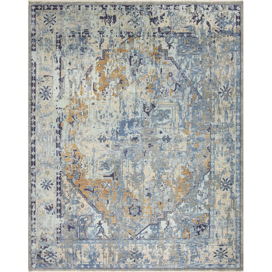 Cappadocia Rug - 22936 by Surya in blue, navy, tan, seafoam, dusty sage, medium brown. Made from unique in a unique style.