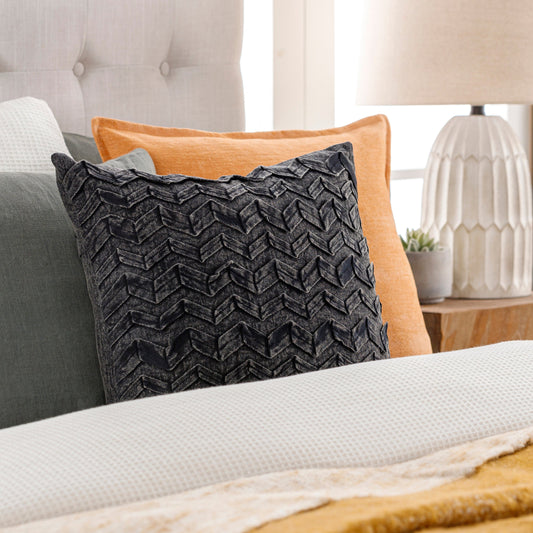 Caprio Pillow - 21379 by Surya. Made from 100% cotton in a unique style.