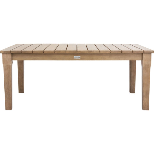 Hartford Patio Coffee Table by HedgeApple Essentials. Made from eucalyptus wood in a coastal style.