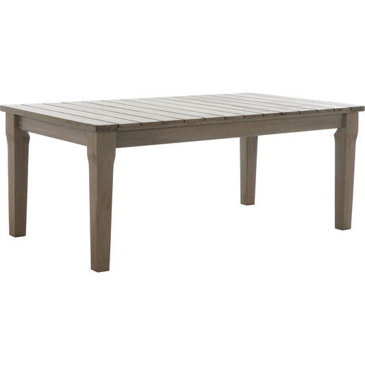 Hartford Patio Coffee Table by HedgeApple Essentials. Made from eucalyptus wood in a coastal style.