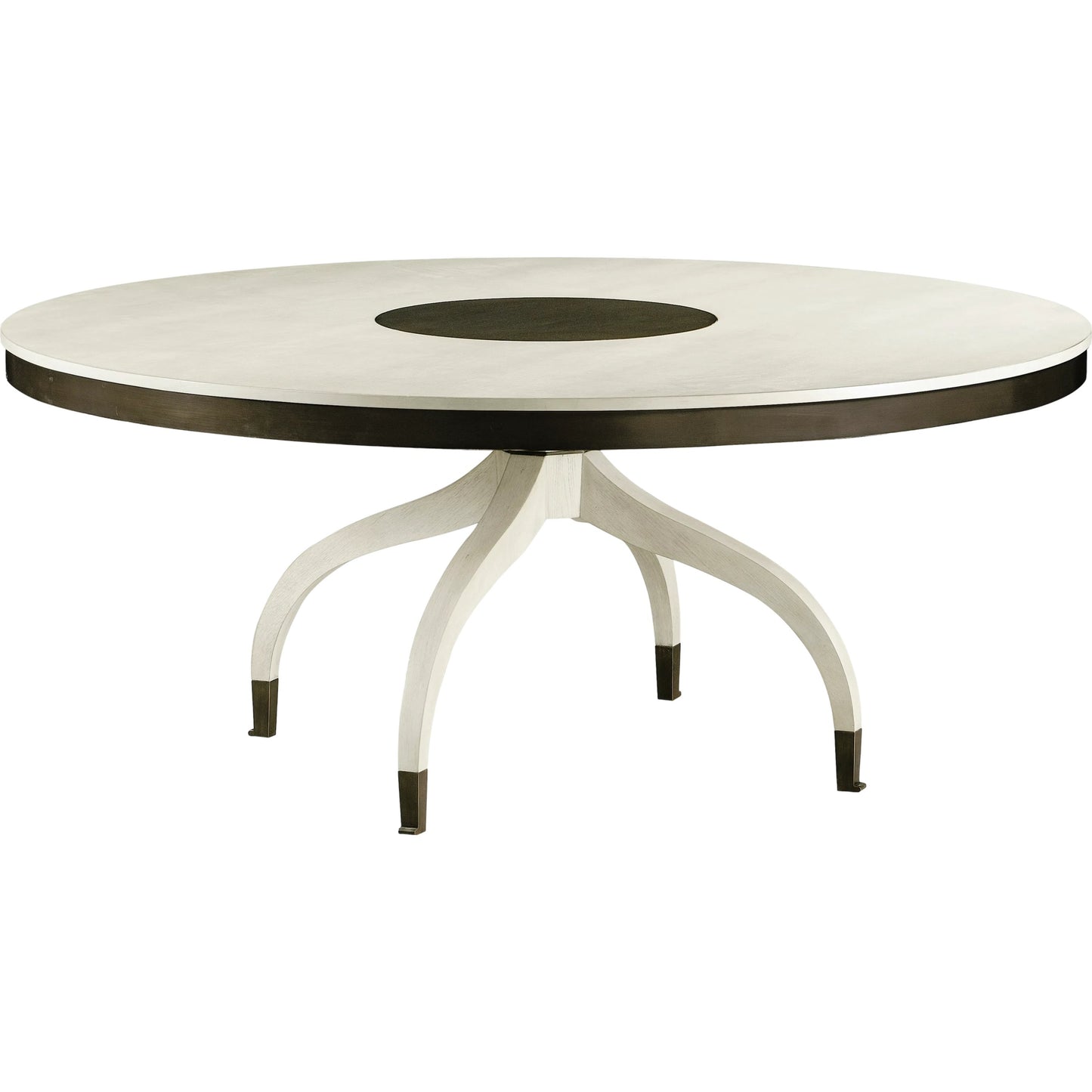 001 SI-2186375 | Primary Silo | Reimagined Lodestone Round Dining Table by Jonathan Charles in country white oak. Made from oak in a modern style.