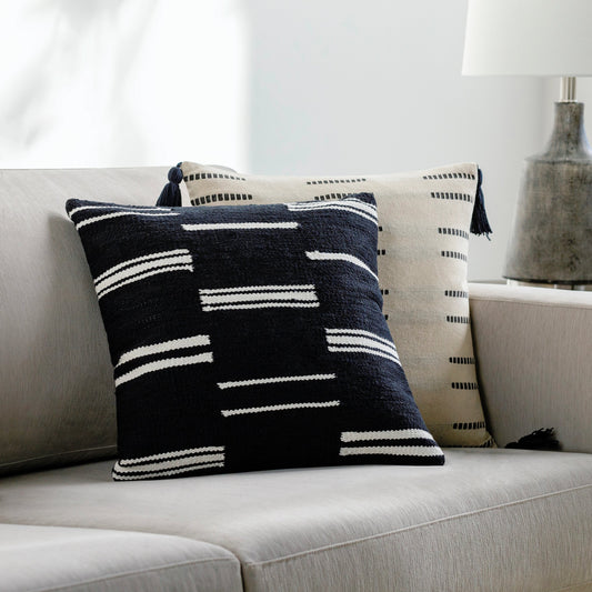 Carlton Pillow - 18778 by Surya. Made from front: 100% cotton, back: 100% cotton in a modern style.