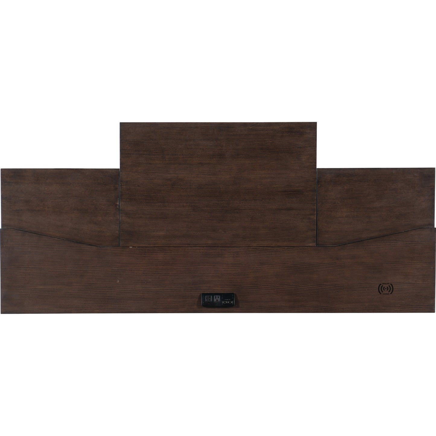 004 SI-1748971 | Additional Silo | House Blend Computer Credenza by Hooker Furniture in dark roast. Made from quartered ash veneers, metal in a unique style.