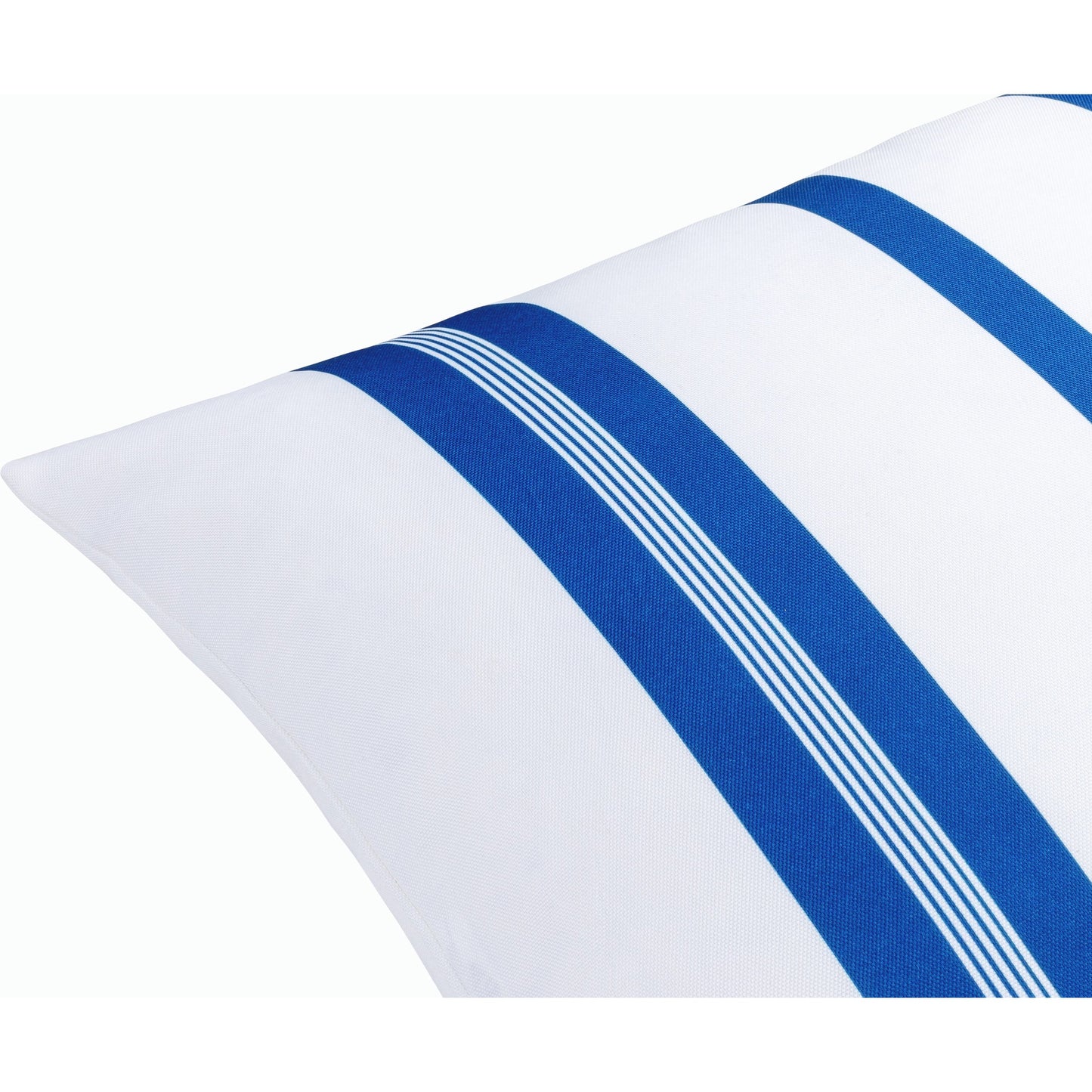 002 SI-2168395,SI-2168396,SI-2168397,SI-2168398,SI-2168399,SI-2168400 | Closeup | Classic Stripe Pillow - 533893 by Livabliss in white, dark blue. Made from polyester in a modern style.