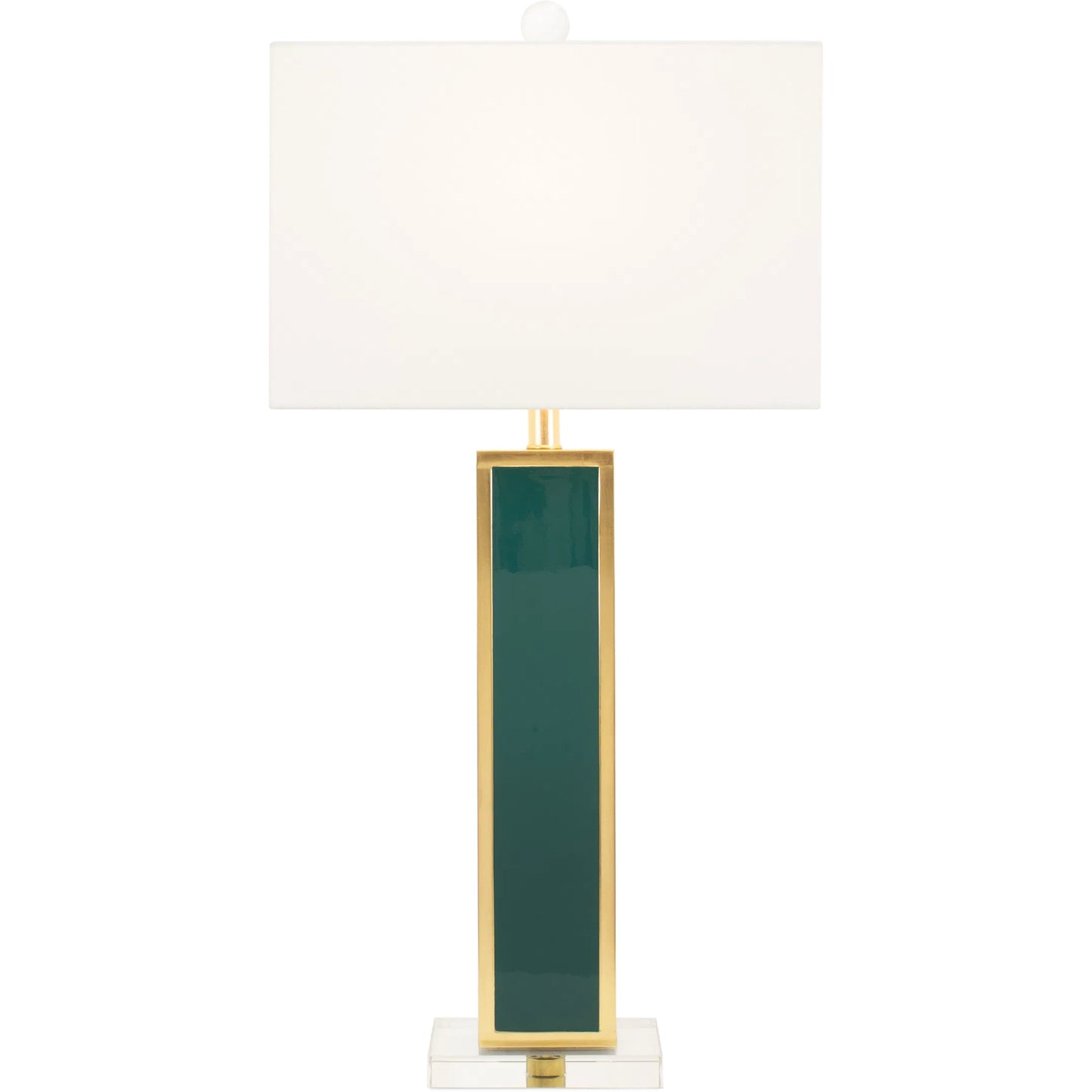 005 SI-2448476 | Additional Silo | Blair Table Lamp by Couture Lamps in calypso blue, silver leaf. Made from resin, mdf, crystal, linen in a unique style.