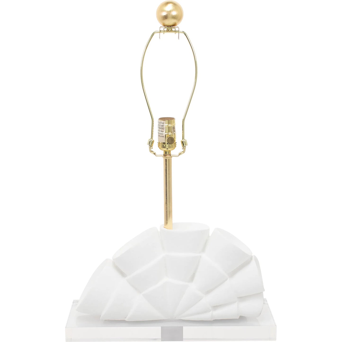 002 SI-2448494 | Additional Silo | Rialto Table Lamp by Couture Lamps in white with gold. Made from resin, linen in a unique style.