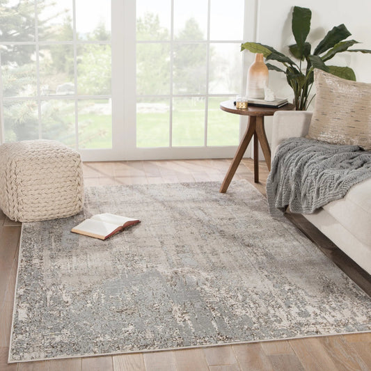 Catalyst CTY06 Rug by Jaipur Living in gray, taupe. Made from 65% polyester 35% polypropylene in a unique style.