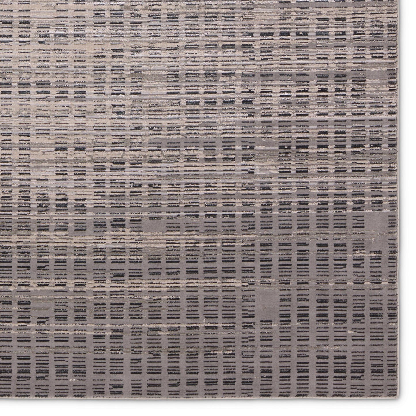 004 SI-2015028,SI-2015029,SI-2015030,SI-2015031,SI-2015032,SI-2015033 | Closeup | Catalyst Siran CTY32 Rug by Jaipur Living in gray, cream. Made from 65% polyester 35% polypropylene in a unique style.