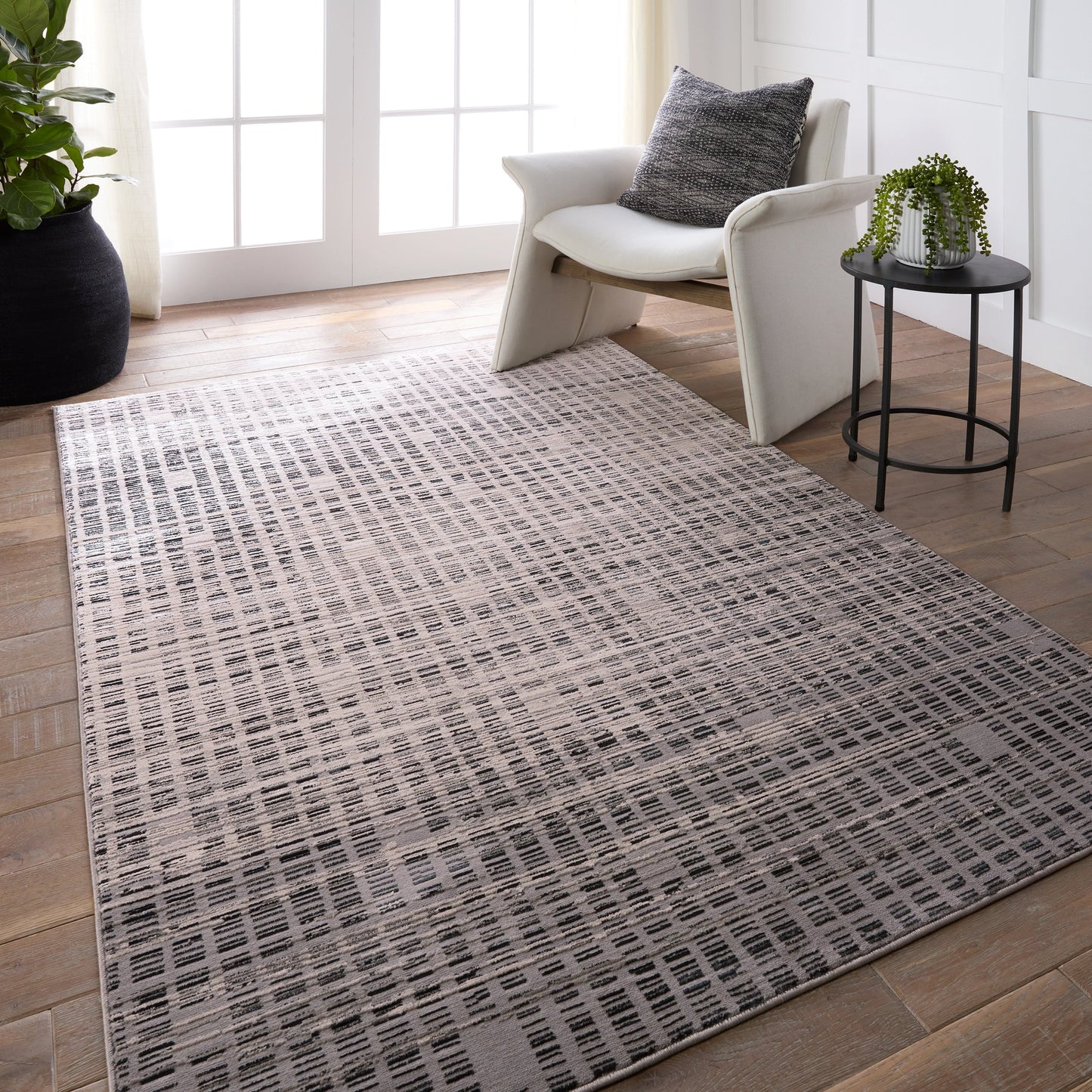 005 SI-2015028,SI-2015029,SI-2015030,SI-2015031,SI-2015032,SI-2015033 | Lifestyle | Catalyst Siran CTY32 Rug by Jaipur Living in gray, cream. Made from 65% polyester 35% polypropylene in a unique style.
