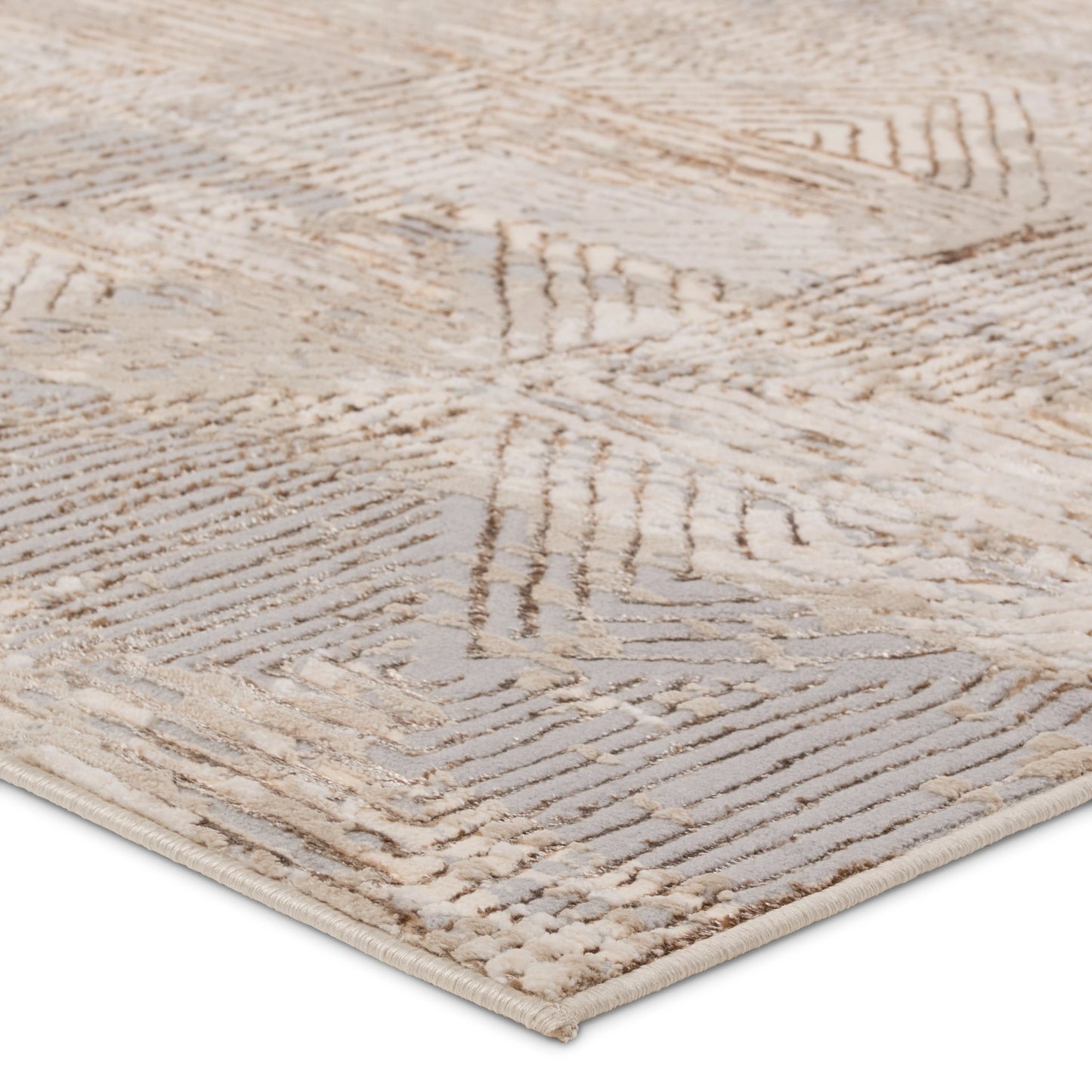 002 SI-2077470,SI-2077471,SI-2077472,SI-2077473,SI-2077474,SI-2077475 | Closeup | Catalyst CTY34 Rug by Jaipur Living in tan, bronze. Made from 65% polyester 35% polypropylene in a unique style.