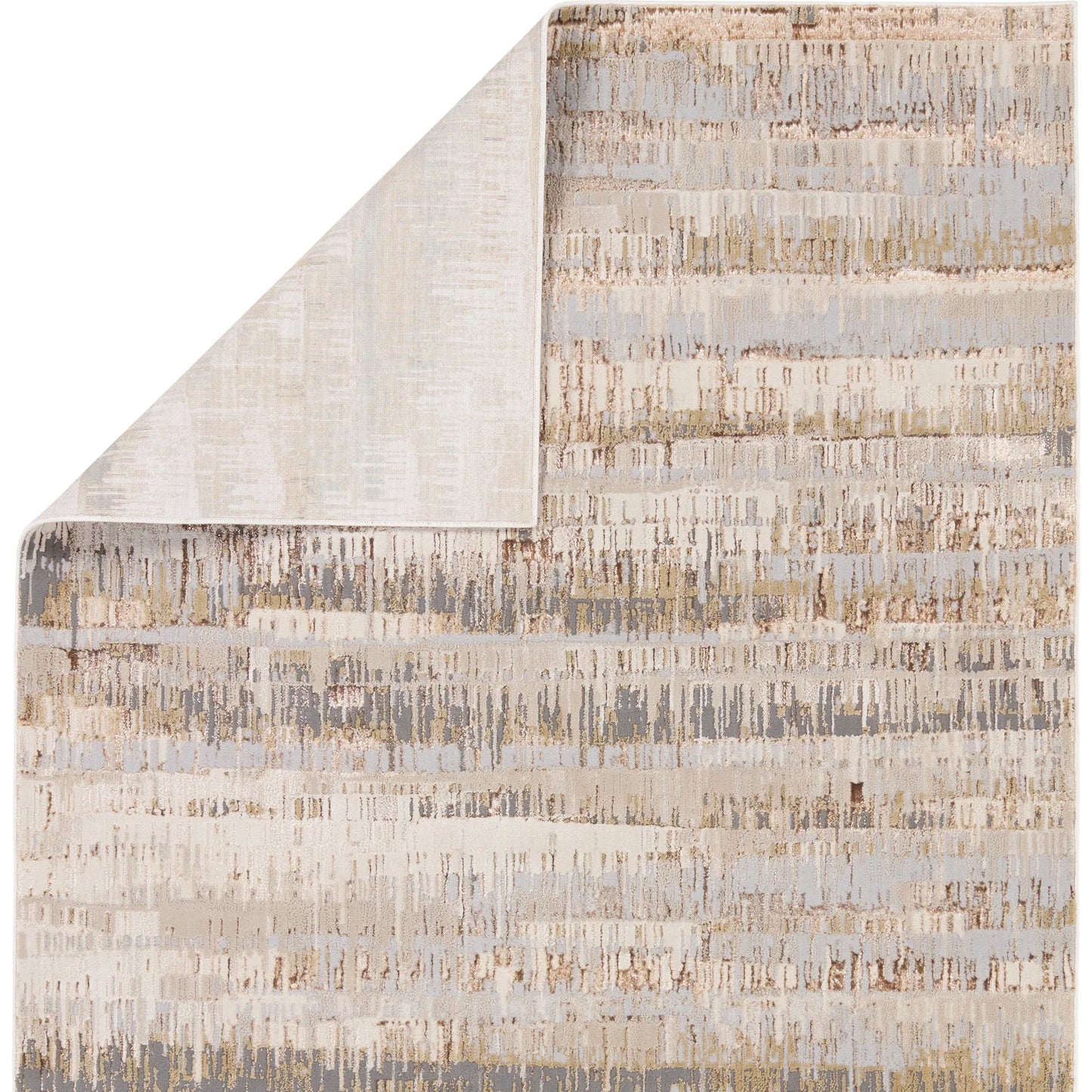 005 SI-2354316,SI-2354317,SI-2354318,SI-2354319,SI-2354320,SI-2354321,SI-2386052 | Closeup | Catalyst CTY37 Rug by Jaipur Living in gray, cream, brown. Made from 65% polyester 35% polypropylene in a unique style.