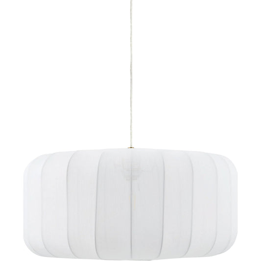 001 SI-2528766 | Primary Silo | Ceduna Pendant by Livabliss in white, brass. Made from cotton in a unique style.