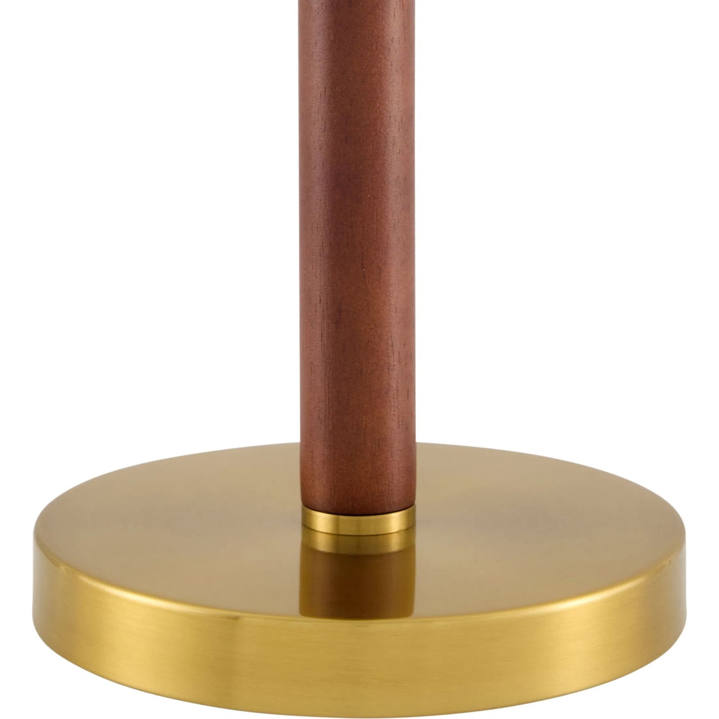002 SI-2528772 | Closeup | Ceduna Dome Accent Table Lamp by Livabliss in brass. Made from rubber wood, iron, cotton in a unique style.