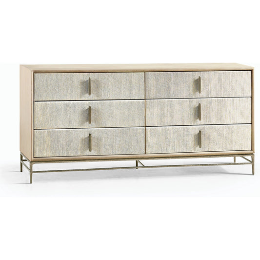 Water Clapotis Danish Cord Double Dresser by Jonathan Charles in beige. Made from unique in a transitional style.