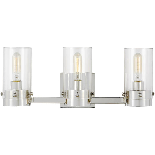 001 SI-2234320 | Primary Silo | Garrett 3 - Light Vanity by Visual Comfort & Co.. Made from steel in a modern style.