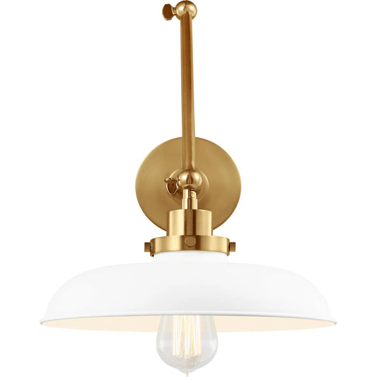 Wellfleet Double Arm Wide Task Sconce by Visual Comfort & Co.. Made from steel in a transitional style.