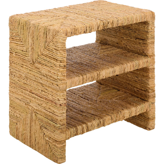 001 SI-2629829 | Primary Silo | Sedgwick Abaca Accent Table by HedgeApple Essentials in natural. Made from mahogany wood, plywood, woven abaca in a unique style.