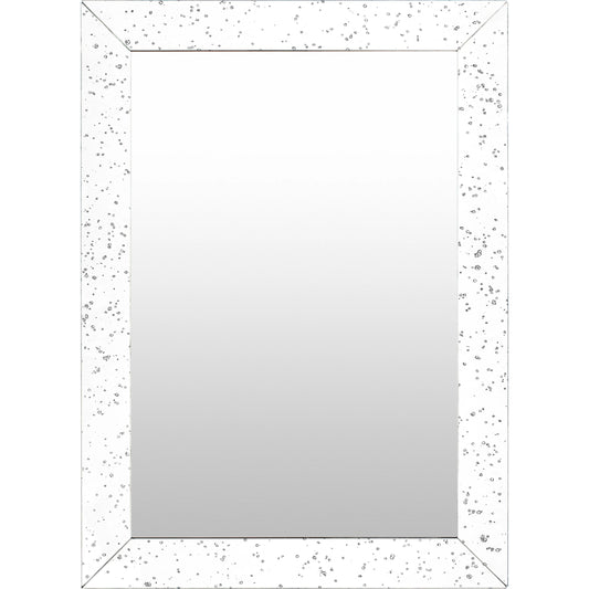 Crystalline - 27989 by Surya in metallic silver and antiqued. Made from mirror, manufactured wood in a modern style.