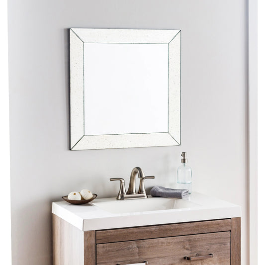 Crystalline - 27990 by Surya in metallic silver and antiqued. Made from mirror, manufactured wood in a modern style.