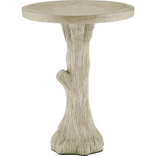 Faux Bois Bird Bath by Currey and Company in portland. Made from concrete, iron in a rustic style.