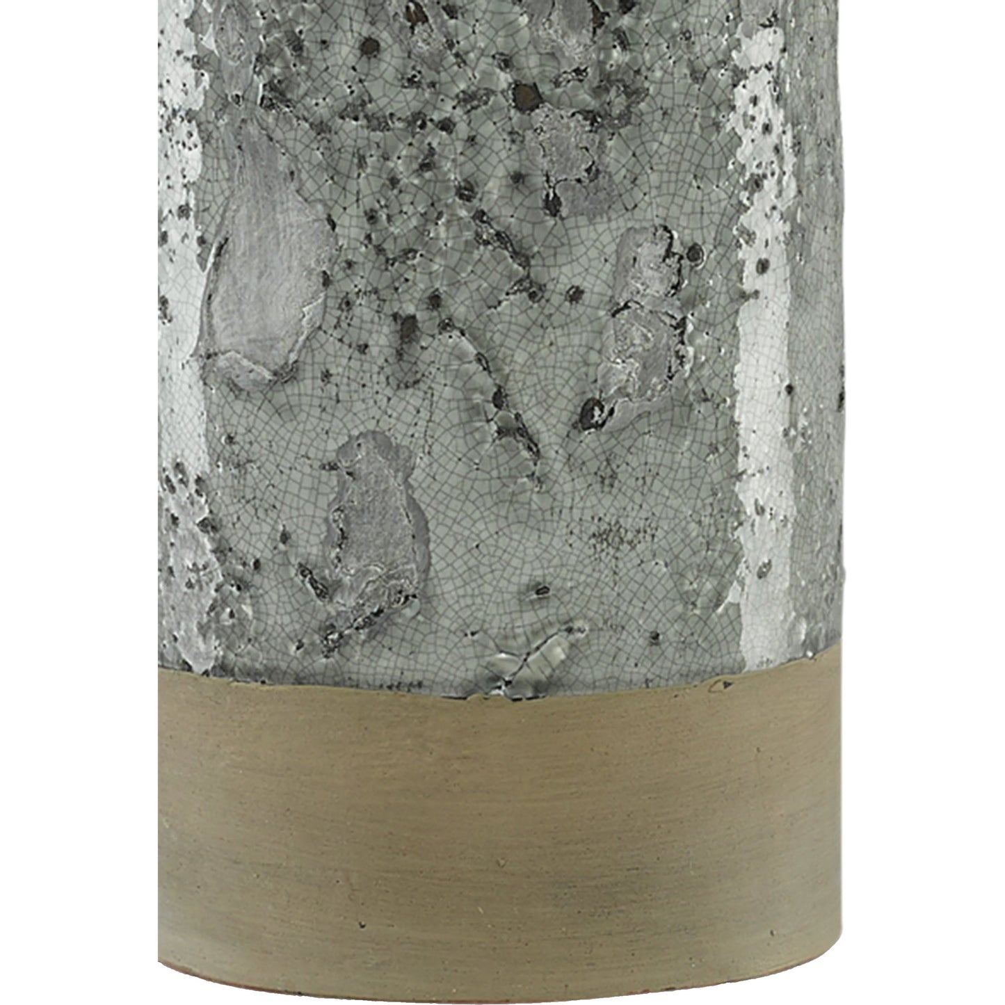 004 S-258250 | Closeup | Stargazer Table Lamp by Currey and Company in gray. Made from terracotta, metal, glass mosaics in a modern style.