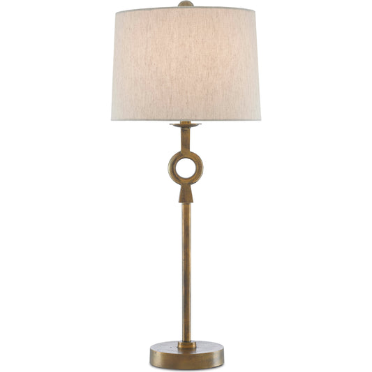 001 SR-767835 | Primary Silo | Germaine Table Lamp by Currey and Company in antique brass. Made from aluminum in a transitional style.