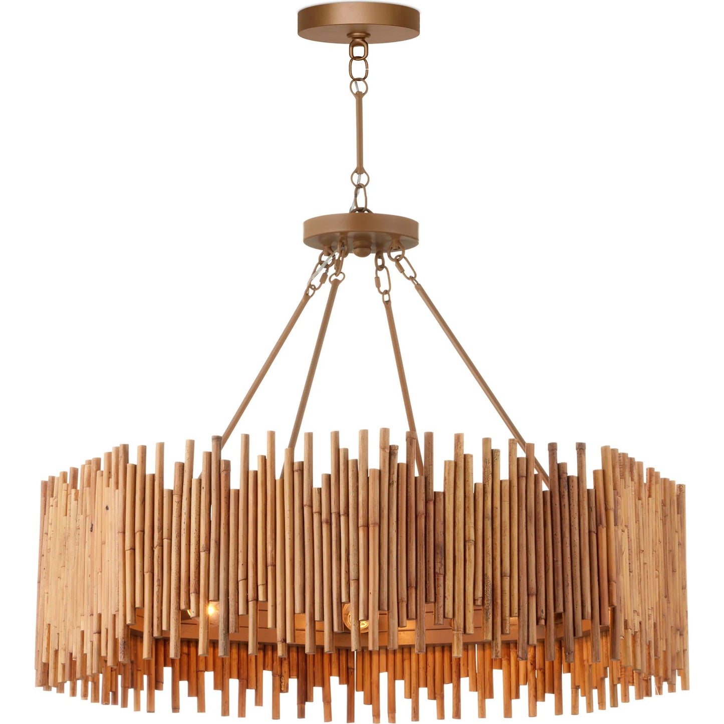 007 SI-2191856 | Additional Silo | Teahouse Chandelier by Currey and Company in natural, khaki. Made from rattan, wrought iron in a modern style.
