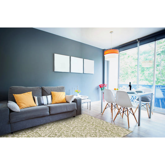 Nizhoni Transitional Southwestern Rug - 6321F by Feizy in green, ivory. Made from wool in a unique style.