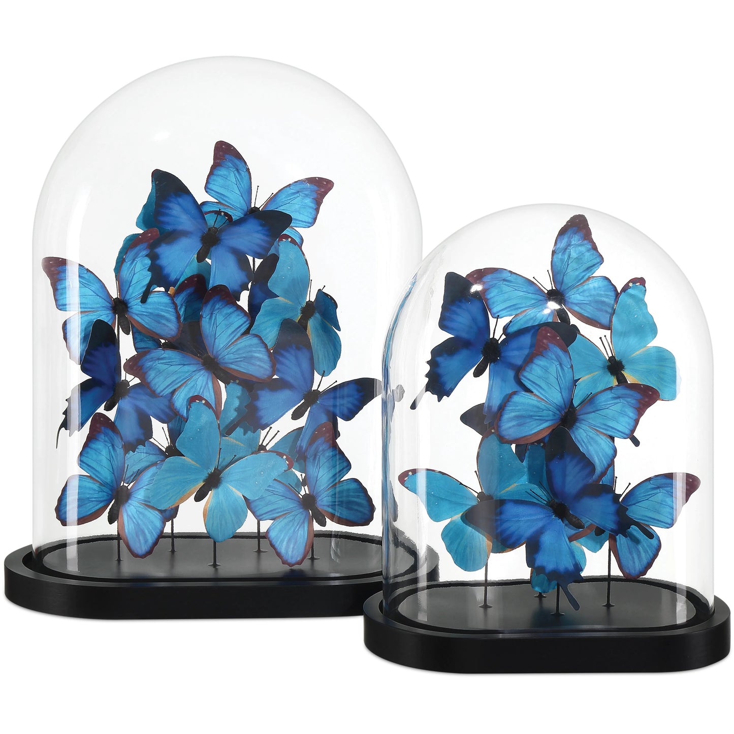 012 SI-2191824 | Additional Silo | Rue De Bac Butterflies by Currey and Company in blue, black, clear. Made from paper, engineered wood, glass in a modern style.
