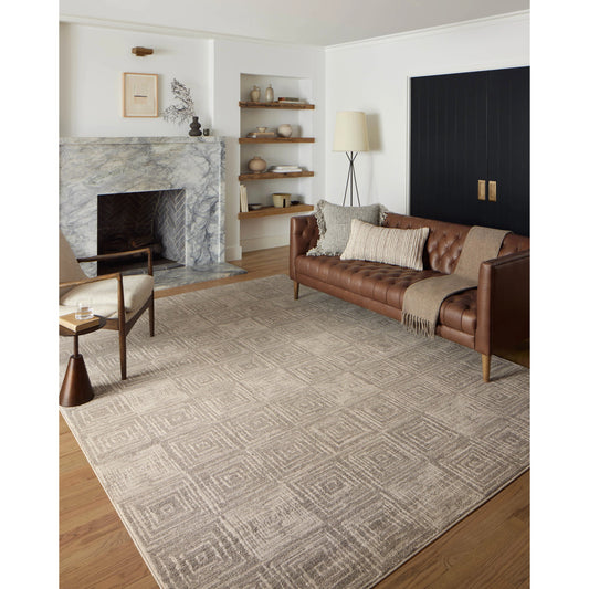 Darby DAR-05 Rug by Loloi in beige, grey. Made from 100% polyester in a unique style.