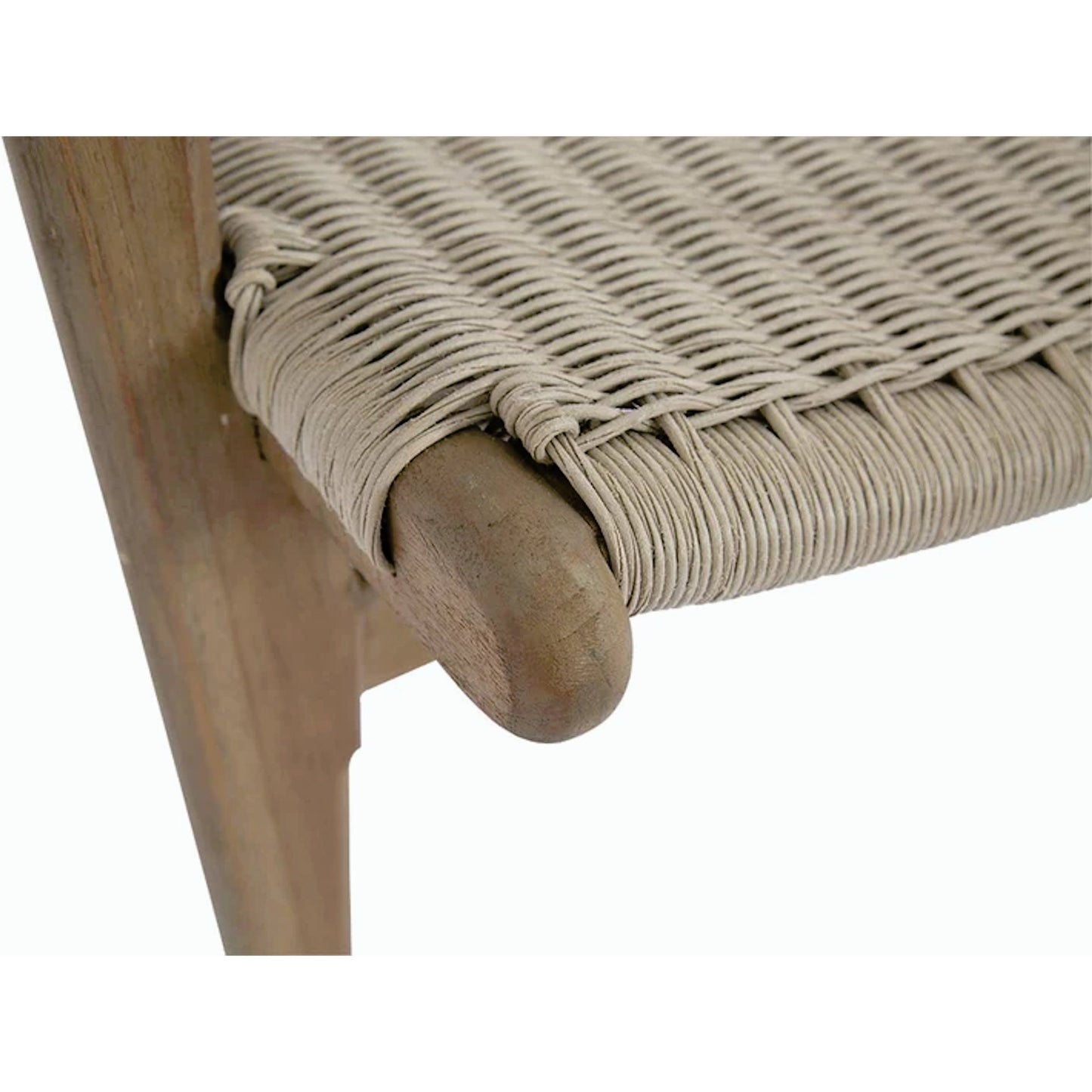 009 SI-2167242 | Closeup | Coastal Outdoor Teak Cushionless Highback Chair by Sunset West in teak. Made from teak in a coastal style.