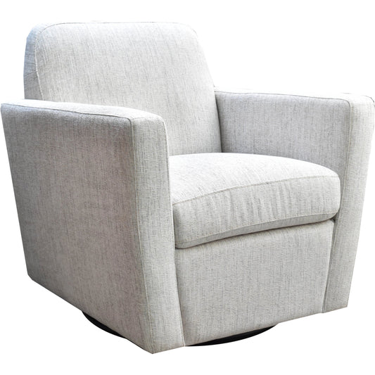012 SI-2004207 | Primary Silo | Cooper Swivel Club Chair by LH Imports in matte black. Made from pine, hardwood, metal, pu foam, polyester in a modern style.