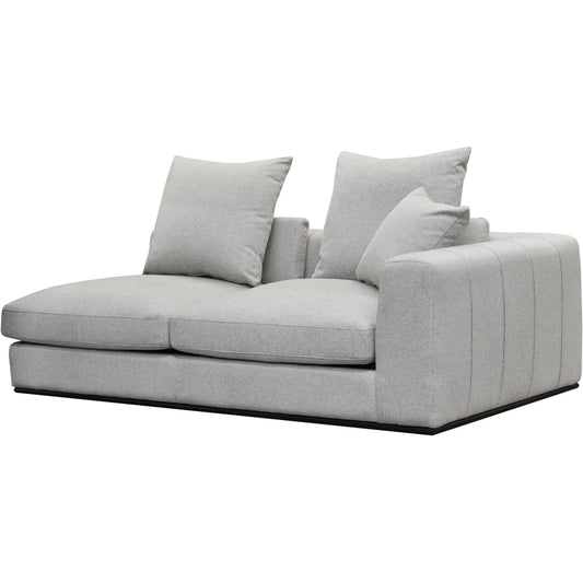 001 SI-2452764 | Primary Silo | Sullivan Sectional RHF Sofa by LH Imports in alba stone and matte black. Made from unique in a transitional style.