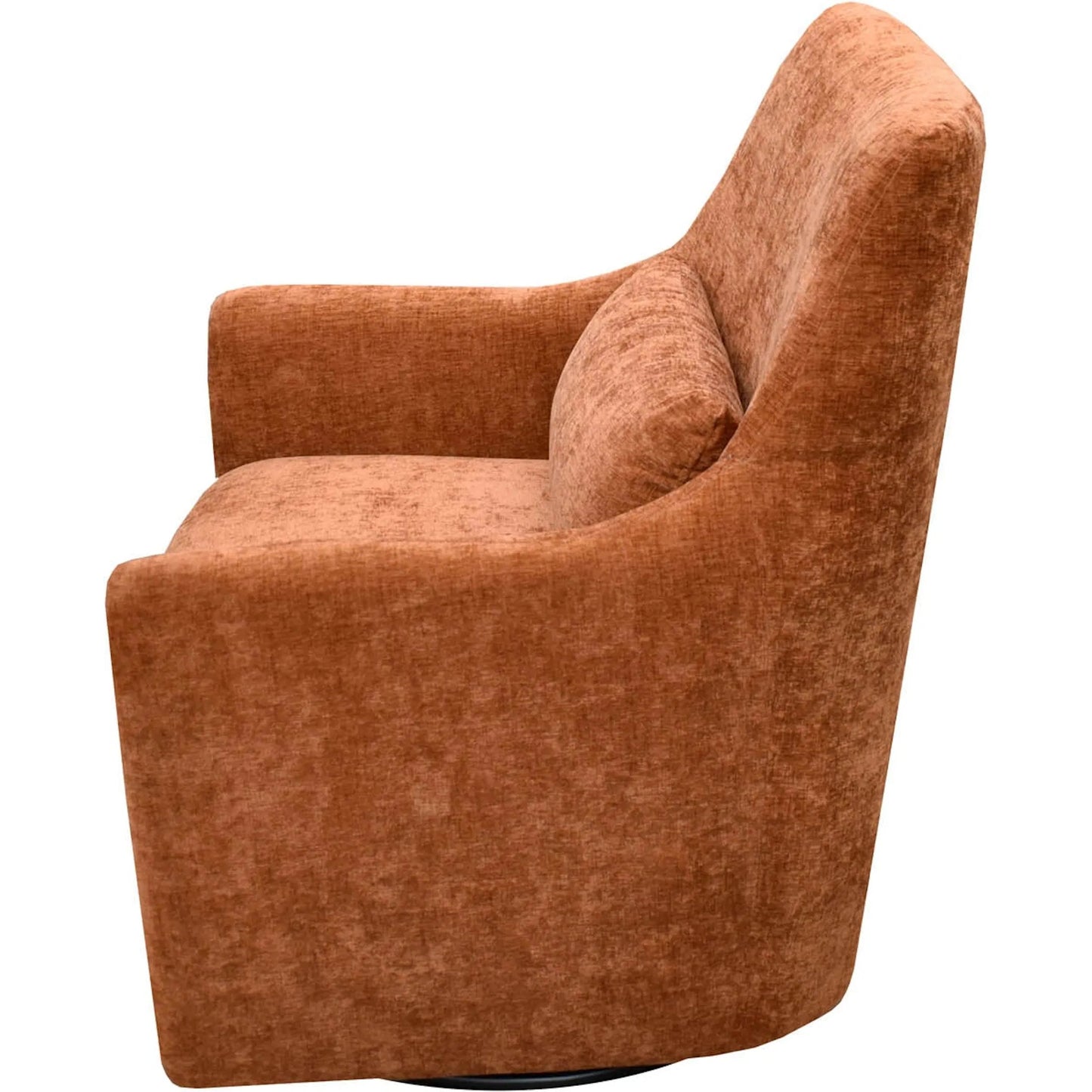 003 SI-2325020 | Additional Silo | Lilith Swivel Chair by LH Imports in black. Made from pine, plywood, metal, pu foam, 100% polyester fabric in a modern style.