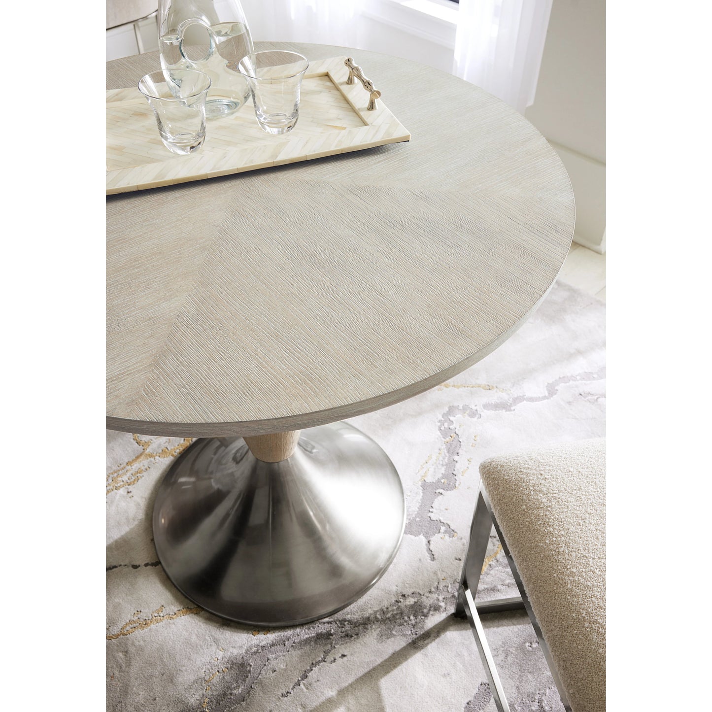 006 SI-2133630 | Lifestyle | Modern Mood Counter Height Table by Hooker Furniture. Made from oak veneers, resin, metal in a modern style.