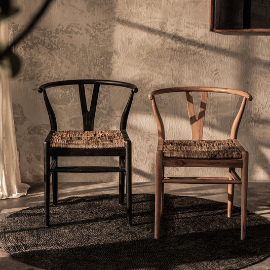 Caterpillar Chair by LH Imports. Made from reclaimed teak, abaca in a modern style.