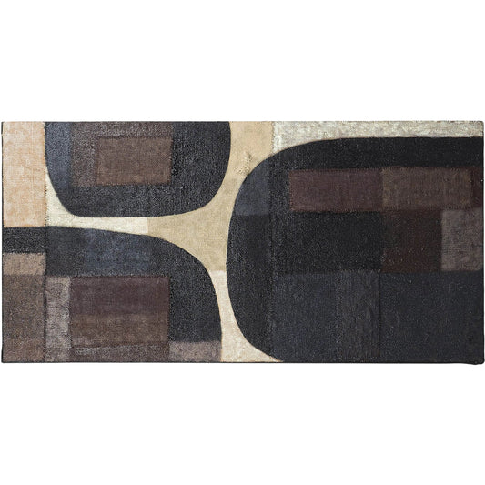 001 SI-2533494 | Primary Silo | D-Bodhi Artwork by LH Imports in brown. Made from reclaimed wood, rice bags, reused jute fabri in a unique style.