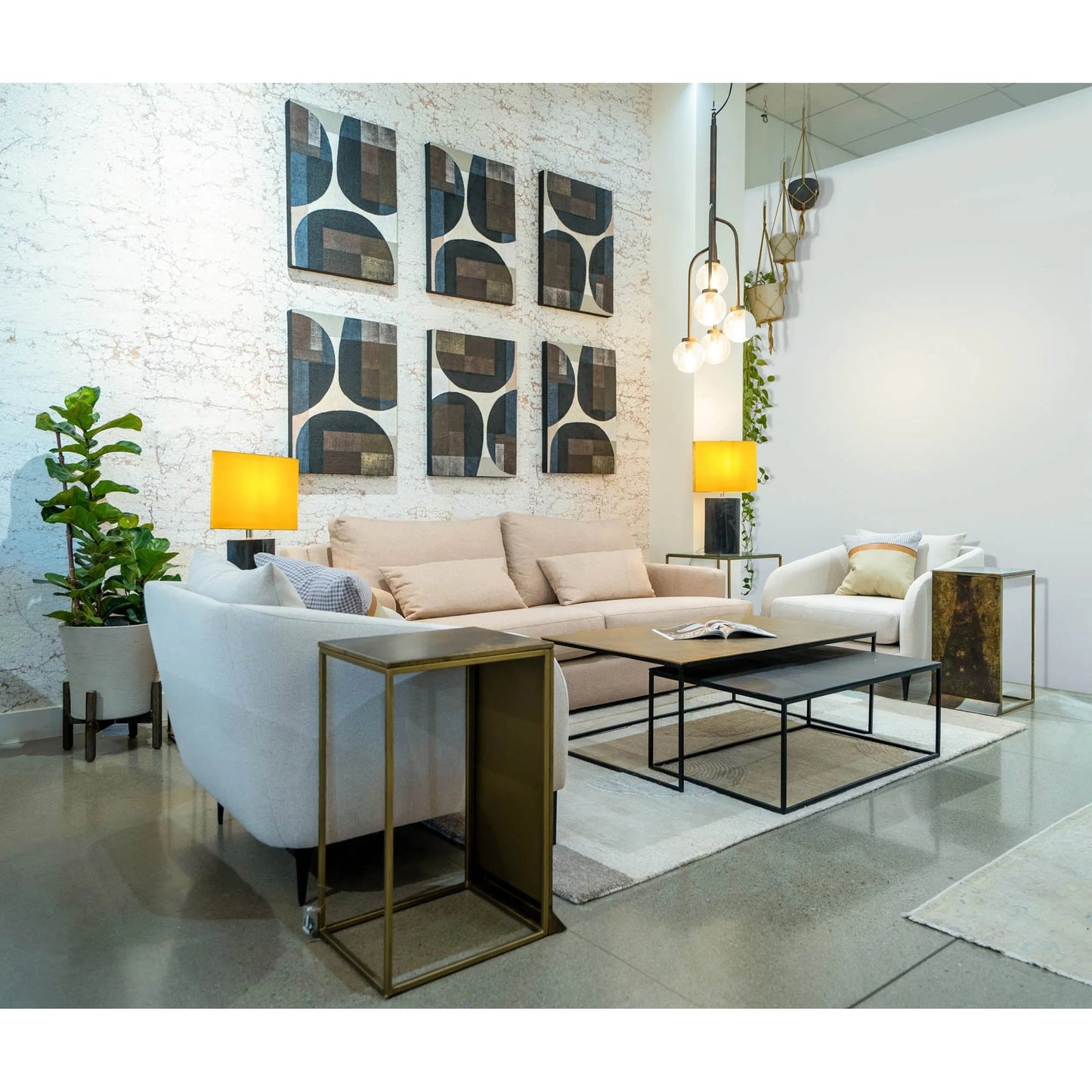 005 SI-2527495 | Lifestyle | D-Bodhi Chava Rhythm Artwork by LH Imports in brown. Made from reclaimed wood, rice bags, reused jute fabric in a unique style.